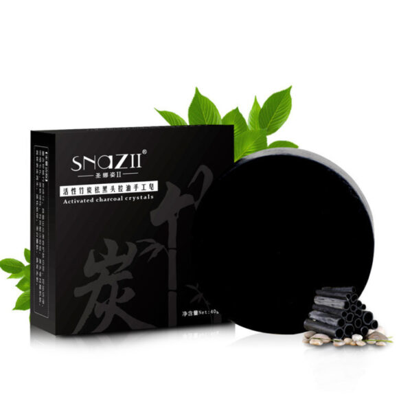 Bamboo Charcoal Soap Deep Cleaning Soap Eliminating Blackhead Acne. Bamboo Soap