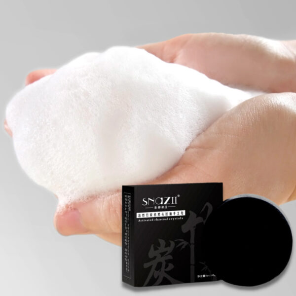 Bamboo Charcoal Soap Deep Cleaning Soap Eliminating Blackhead Acne. Bamboo Soap