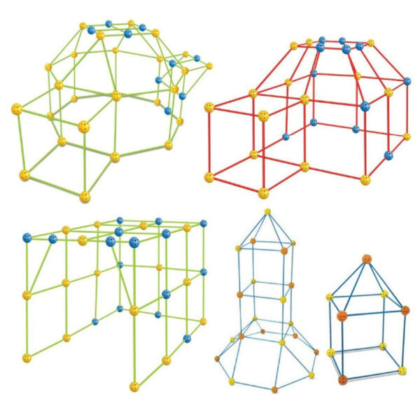Fort Building Kit All-in-one Construction 120PCS Creative And Teambuilding