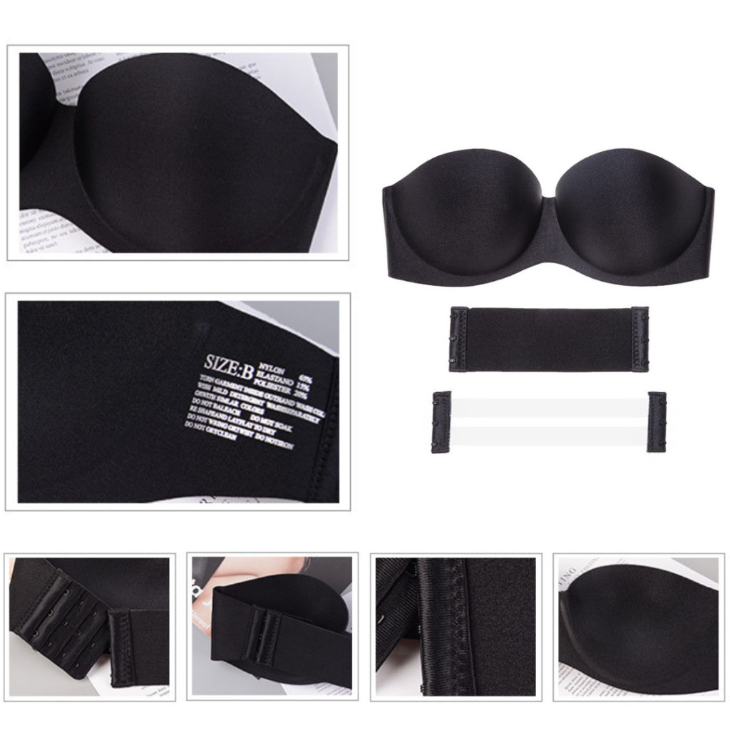 Strapless Invisible Bra Half Cup Strapless Bra