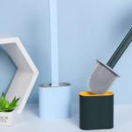 Creative Slit Long-handled Toilet Brush Soft Rubber Brush Head