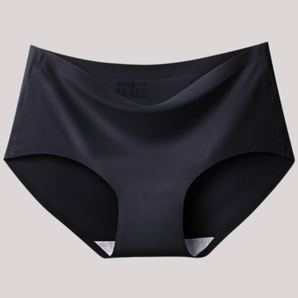 5 Pieces Women's Silky Underwear Invisible Panties Solid Color Soft Intimate Lingerie