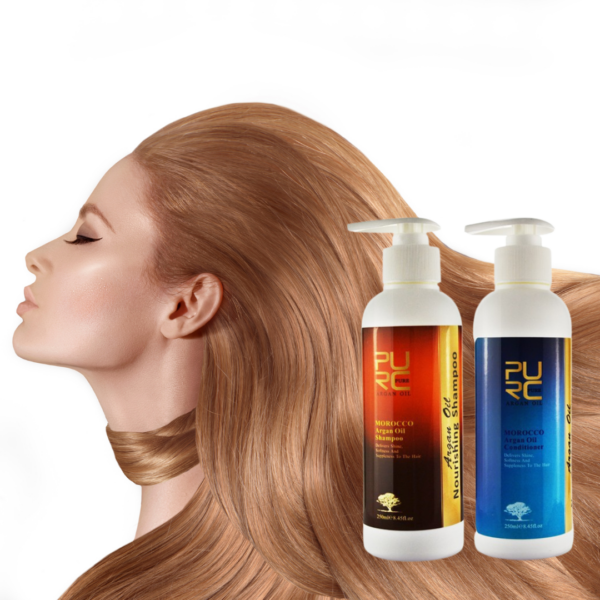 Argan oil ingredient shampoo conditioner set nutrition shampoo conditioner 21105 (12)
