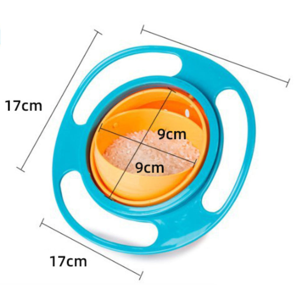 360 Degrees Rotating Gyro Baby Bowl – Spill-Free