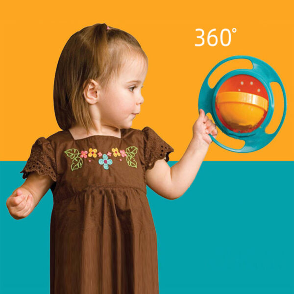 360 Degrees Rotating Gyro Baby Bowl – Spill-Free