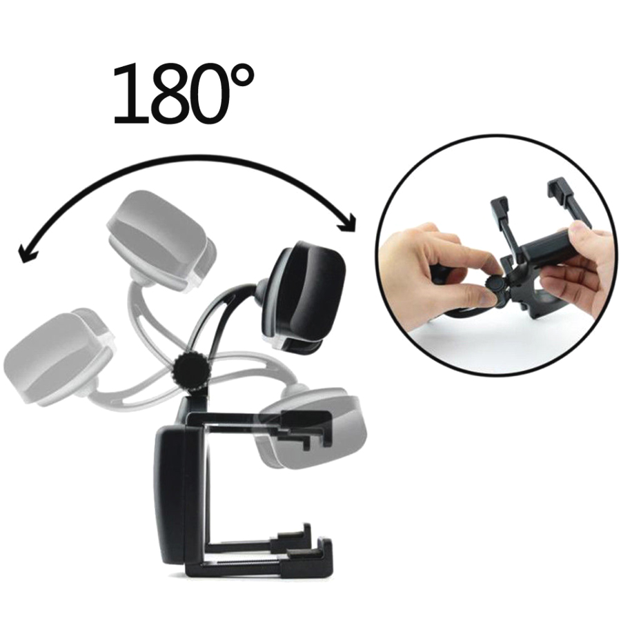 Car Mirror Phone Holder Adjustable Swivel Phone Holder