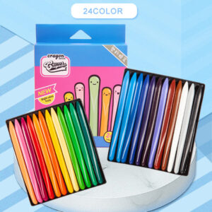 24-color Triangle Crayon Easy To Color Non-Dirty Hand Resin Crayon