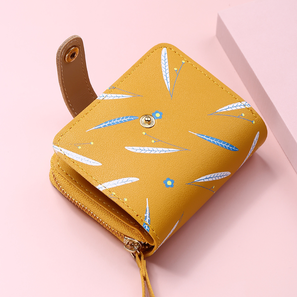 Drawstring Short Coin Purse Card Holder