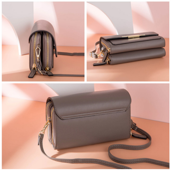 Female Soft Leather Messenger Purse 11949