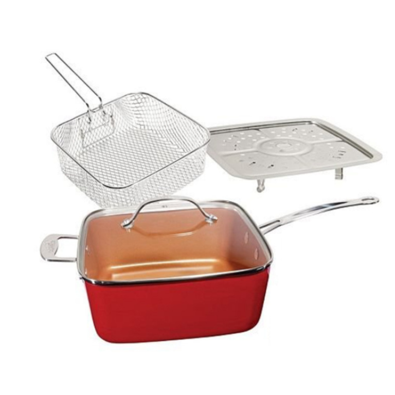 Multipurpose Ceramaic Frying and Steaming Pot 30807
