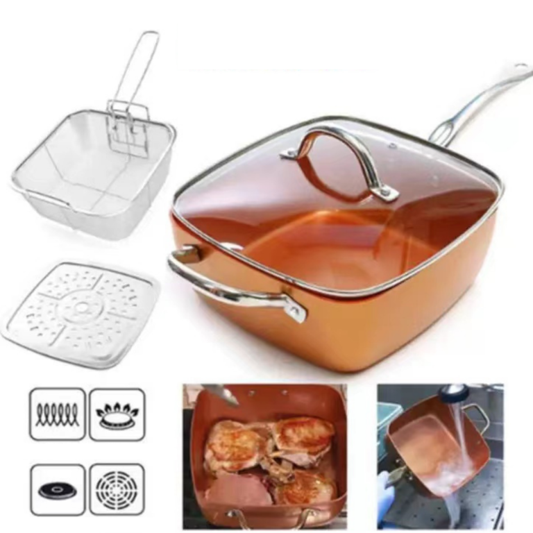 Multipurpose Ceramaic Frying and Steaming Pot 30807