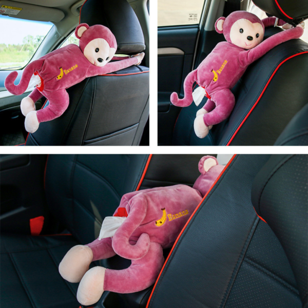 Pippi monkey hanging car tissue box 31769 (1)