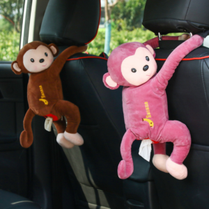 Pippi monkey hanging car tissue box 31769 (1)