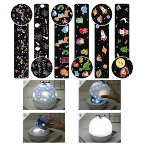 Colorful Projector Lamp Night Light Universe Starry Sky Rotate LED Lamp