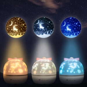 Colorful Projector Lamp Night Light Universe Starry Sky Rotate LED Lamp