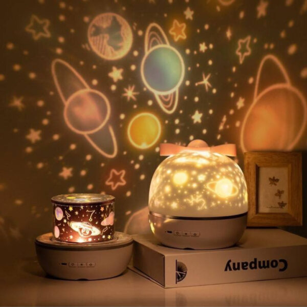 Colorful Projector Lamp Night Light Universe Starry Sky Rotate LED Lamp