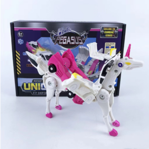 Deformation Toys Unicorn Transformation Car Toy Robot Transforming Magnet Car Turn Into Unicorn