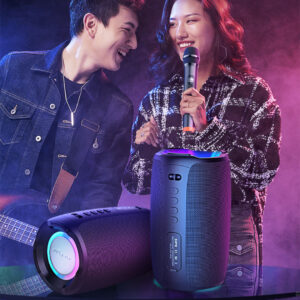 Portable Karaoke Set - Wireless Bluetooth Speaker With Microphone LED Effect