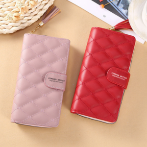 Women's Large Capacity Zipper Long Wallet Elegant And Durable leather Women's Wallet