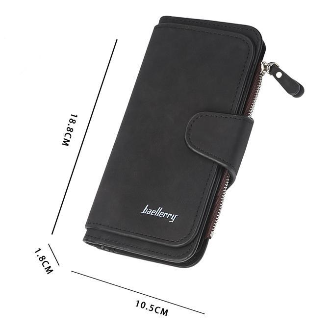 Scrub Leather Women's Wallet - Bifold Fashion Clutch Elegance And Functionality