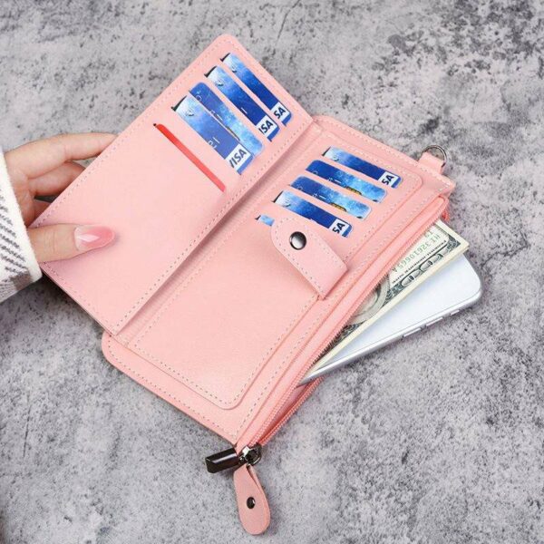 Fashion Women's Wallets Solid Color Zipper Wallet