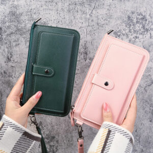 Fashion Women's Wallets Solid Color Zipper Wallet