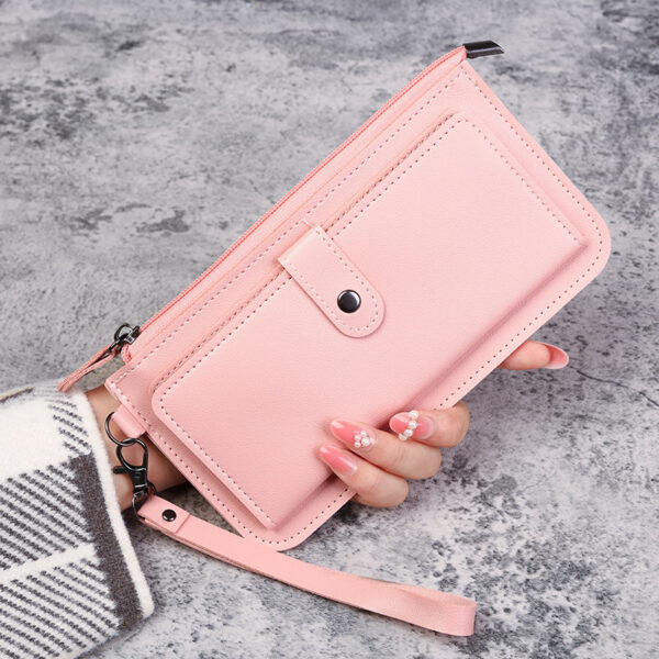 Fashion Women's Wallets Solid Color Zipper Wallet