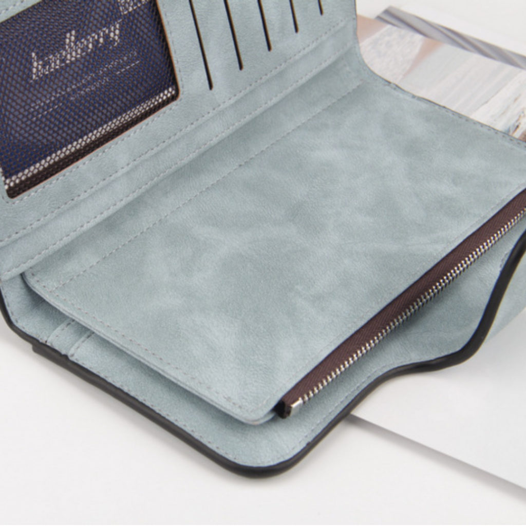 Scrub Leather Women's Wallet - Bifold Fashion Clutch Elegance And Functionality