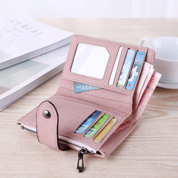 Vintage Buckle Zip Card Holder Coin Purse