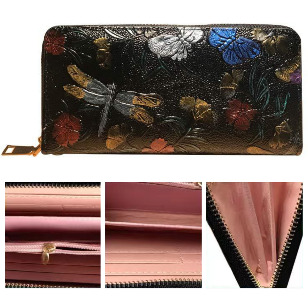 Women's zipper long wallet 11972