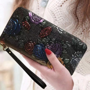 Women's zipper long wallet 11972