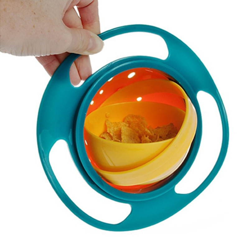 360 Degrees Rotating Gyro Baby Bowl – Spill-Free