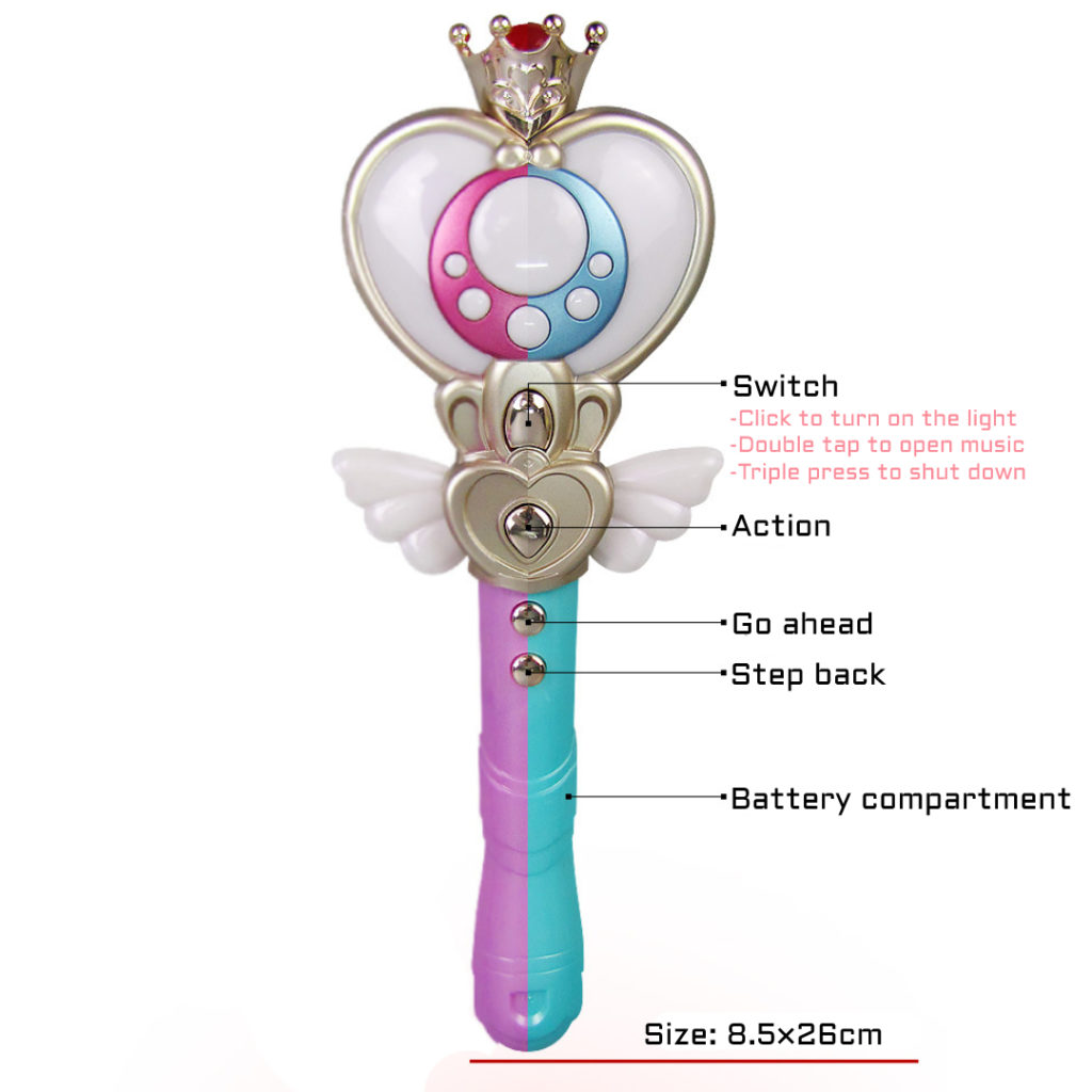 Electric Dancing Princess Doll With Wings And Fairy Stick Light Music Rotate Dancing Toy