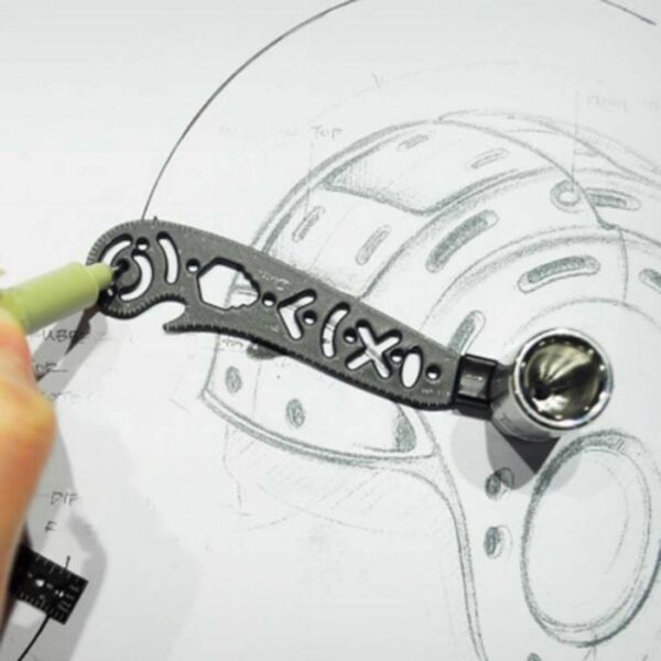 Multifunctional Drawing Ruler 20574