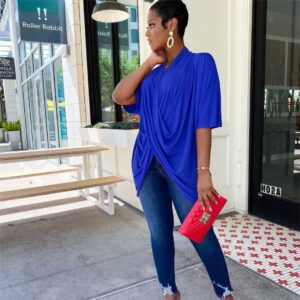 V Neck Wrap-around T-Shirt 32297