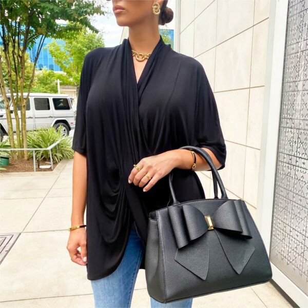 V Neck Wrap-around T-Shirt 32297