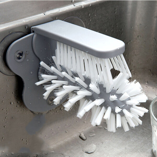 Water Bottle Cleaning Brush with Suction Base Beer Cup Cleaning
