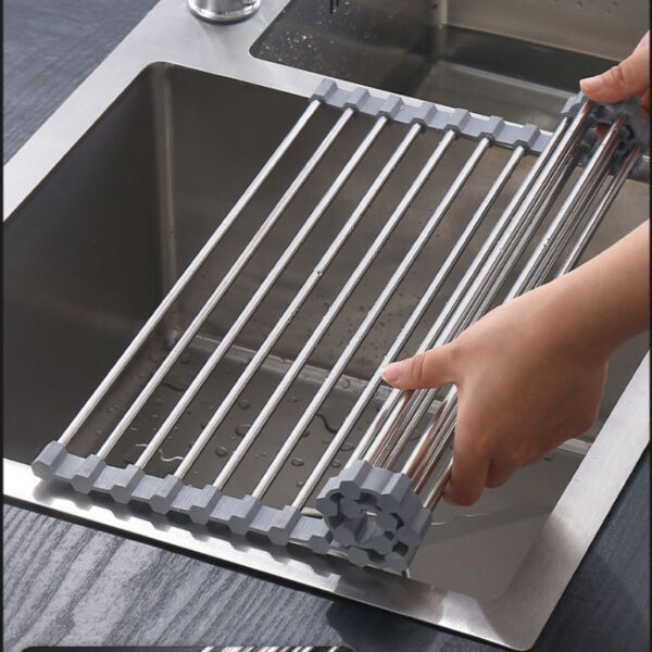 Foldable Stainless Steel Dish Drainer 30992 (12)