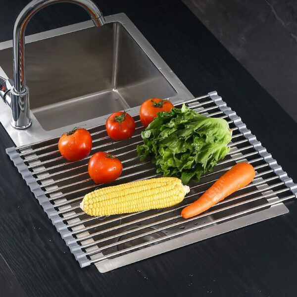 Foldable Stainless Steel Dish Drainer 30992 (6)