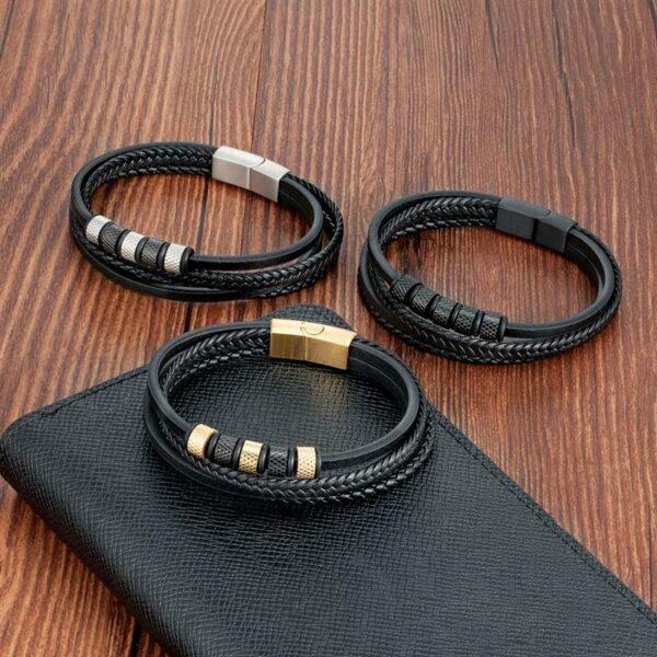 Men's Multi-Strand Braided Bracelet 33000