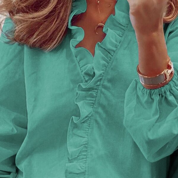 Ruffle Collar Top 30224