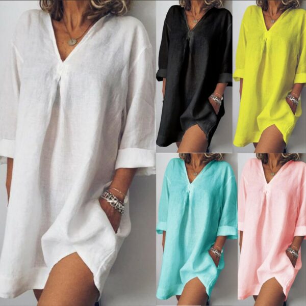 V-Neck T-Shirt Dress