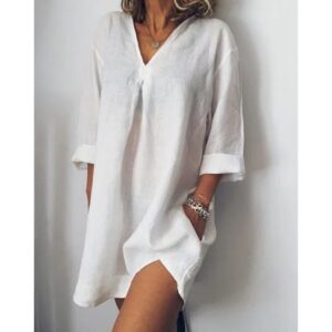 V-Neck T-Shirt Dress