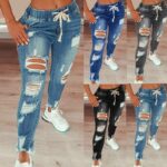 Women's Mid-Rise Ripped Jeans 30498