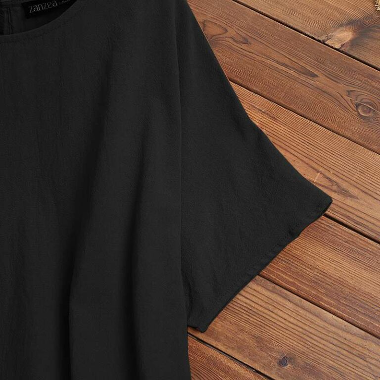 Women's Solid Summer Outfits Short-Sleeve Shirt & Shorts Casual 2-Piece 33003