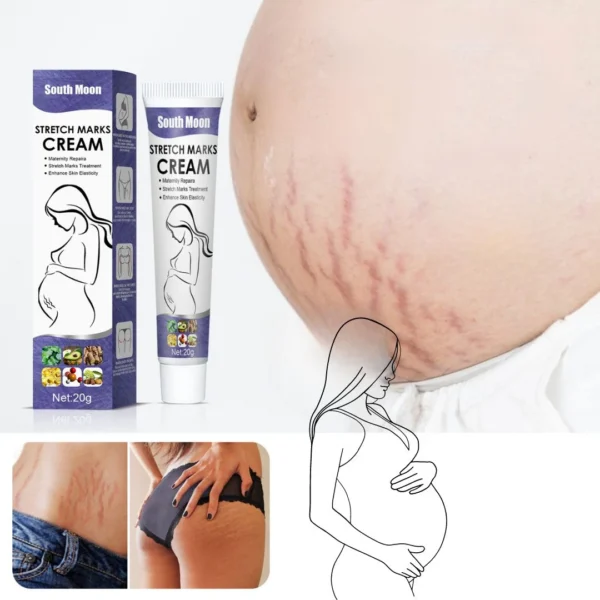 South Moon cream for the treatment of stretch marks: a revolutionary cream that restores the skin's smoothness and uniformity. Full of vitamin E
