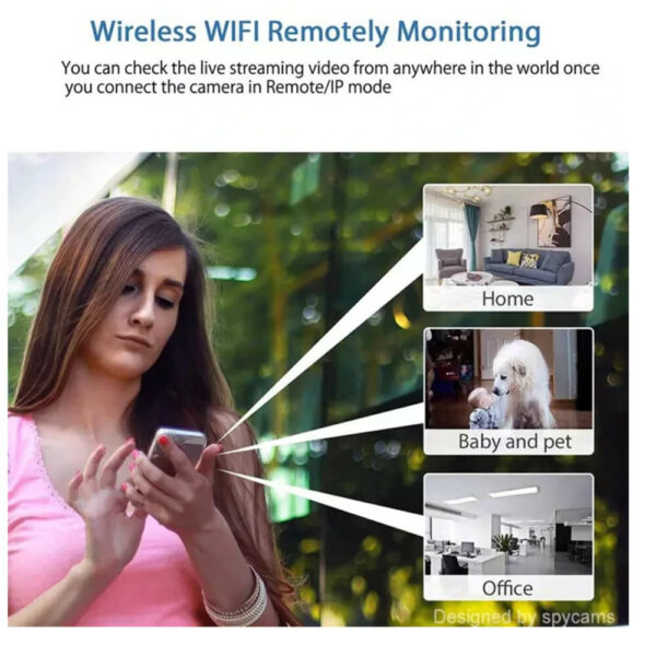 מצלמת אבטחה מיניאטורית באיכות HD עם חיבור WIFI - הדרך החכמה והיעילה לשמור על ביטחונכם.
