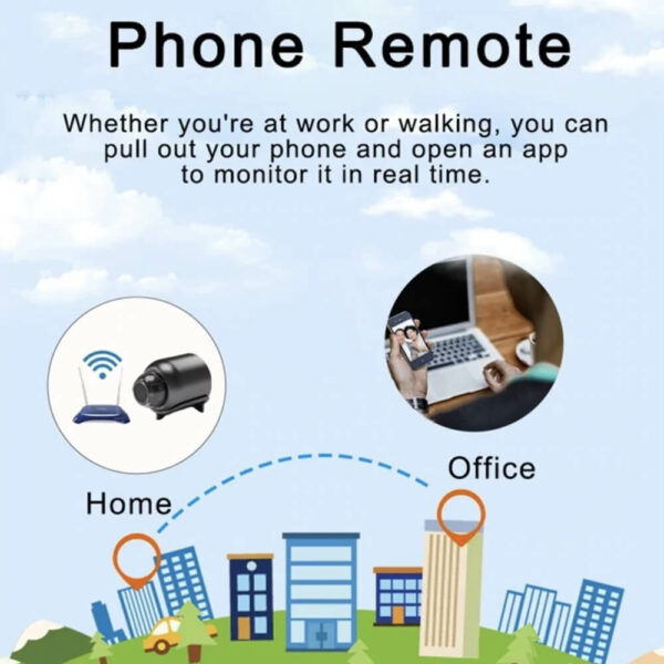 מצלמת אבטחה מיניאטורית באיכות HD עם חיבור WIFI - הדרך החכמה והיעילה לשמור על ביטחונכם.
