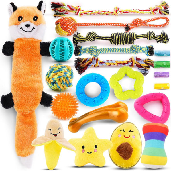 Ultimate Puppy Chew Toys Bundle - Durable Teething Toys & Interactive Play Set for Small Dogs