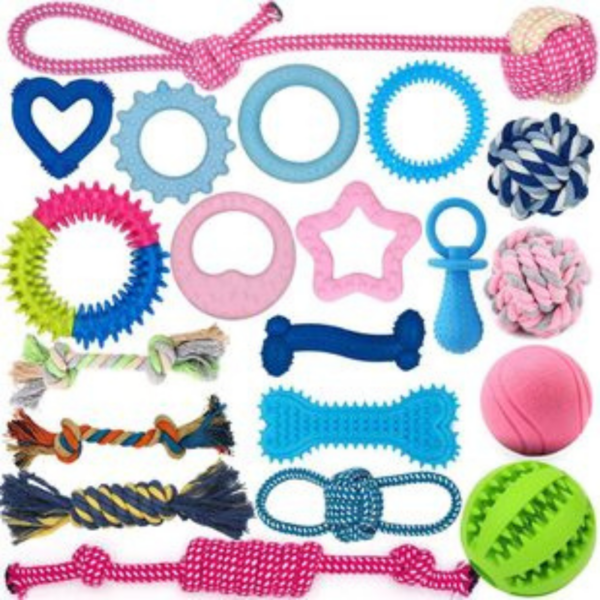 Ultimate Puppy Chew Toys Bundle - Durable Teething Toys & Interactive Play Set for Small Dogs